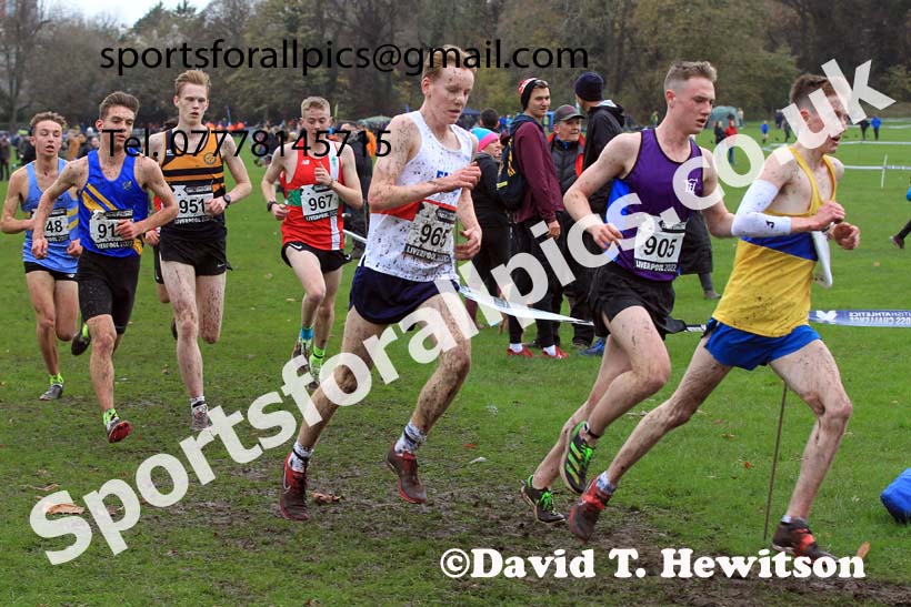 Junior Men, 2022 British Athletics Cross Challenge, Sefton Park, Liverpool.  Photo: David T. Hewitson/Sports for All Pics